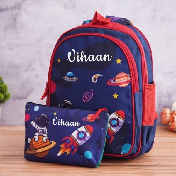 space blue with purse